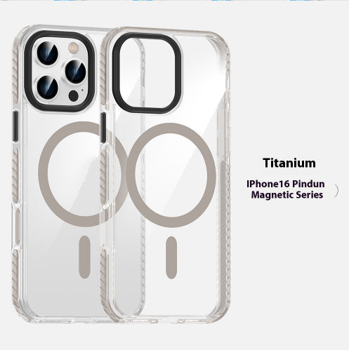 Cas de téléphone magnétique transparent approprié pour le boîtier anti-retour