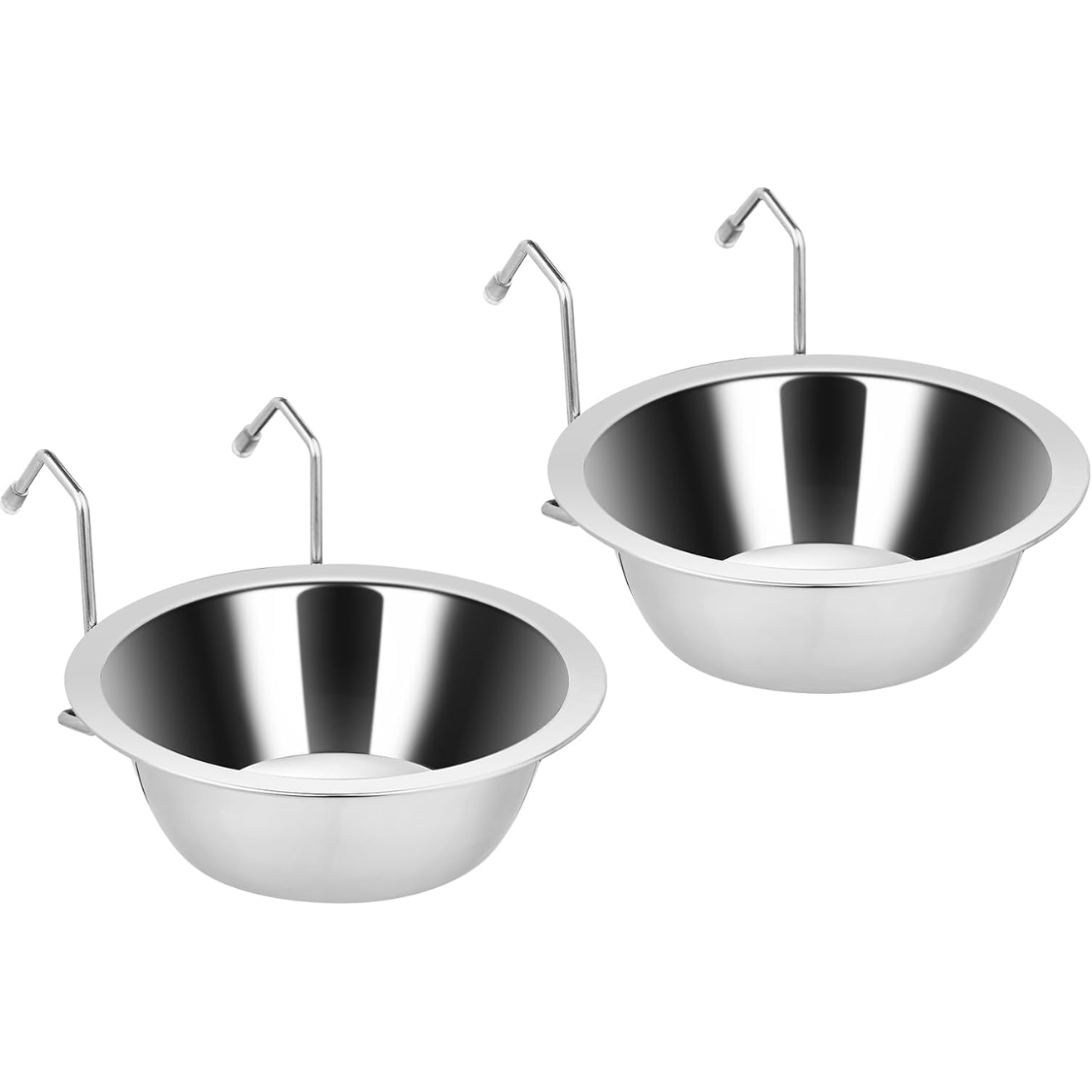 2PCS Kennel Water Bowl Suspension