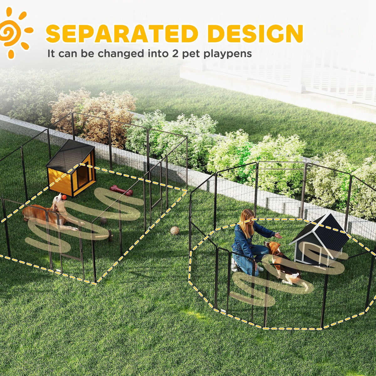 Playpen pour animaux de compagnie, Playpen pour chiens