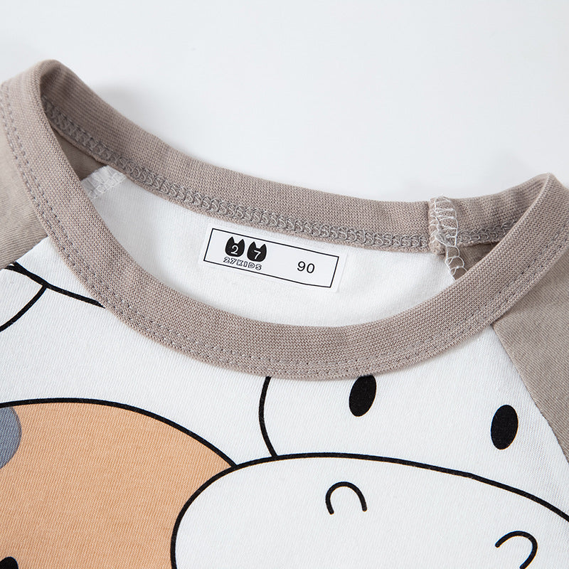 Pure Cotton Full Imprimé Cow Baby Summer