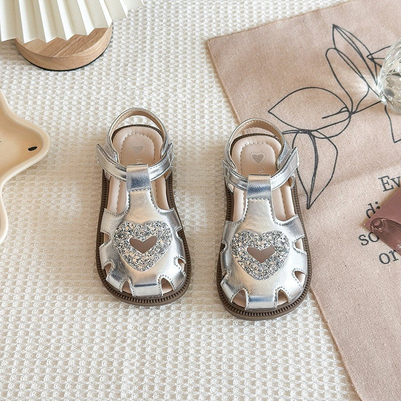 Sandales de filles avec Velcro