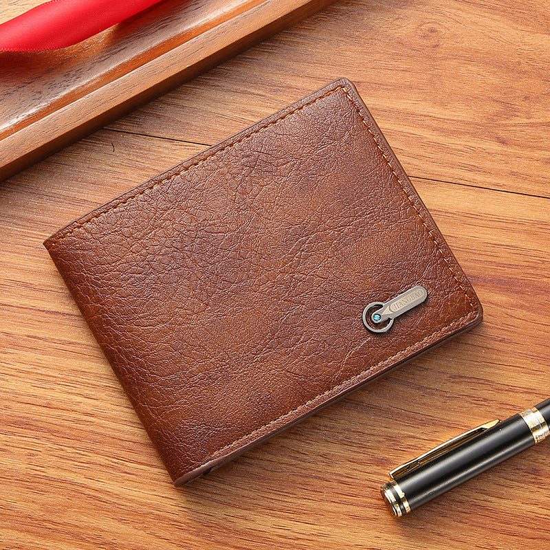 Portefeuille homme Business Casual Short Leather