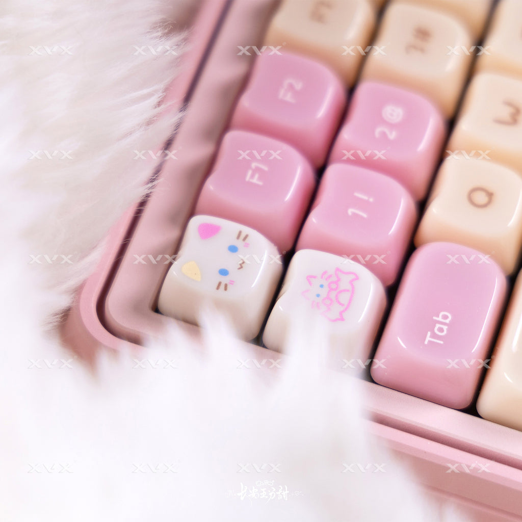 Ragdoll Cat Mignon Clavier de couleur claire