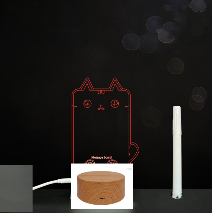 3D Acrylique Conseil d'écriture Message Tableau de lumière LED