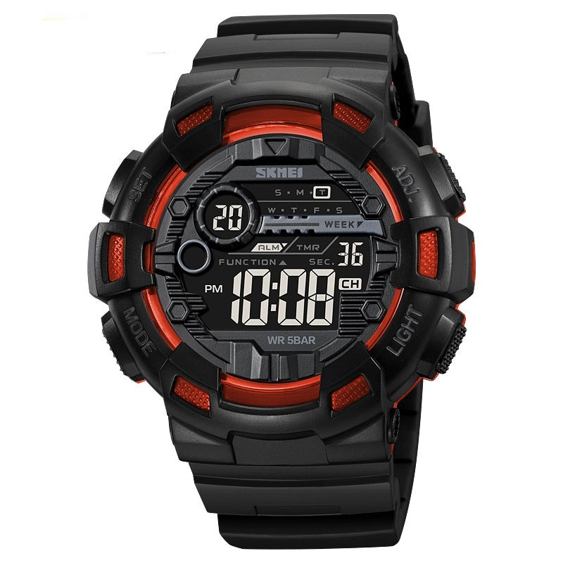 Multifonctionnel Homme Electronic Waterproof Luminous Sports Watch