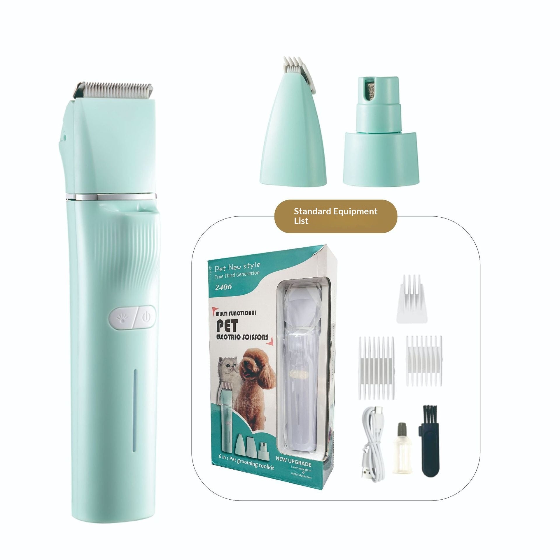 Clipper électrique pour animaux de compagnie de haute puissance & Trimeur de grooming Cat.