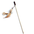 Animaux de compagnie Cat Teaser Feather Bell en bois Pole Pet Produits