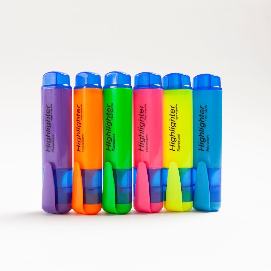 Highlighter Marqueur de points clés Stylo à plume couleur doodle