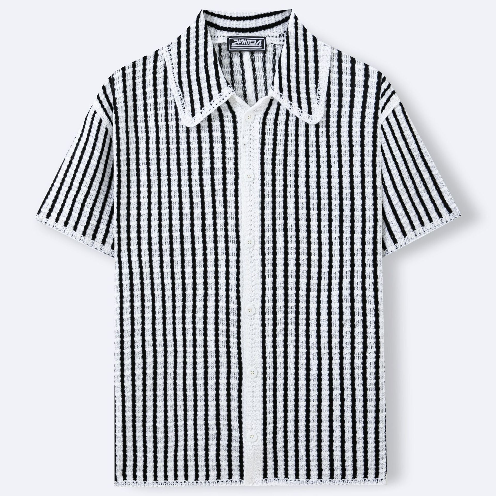 Sweater en maille rayée pour hommes de style européen et américain