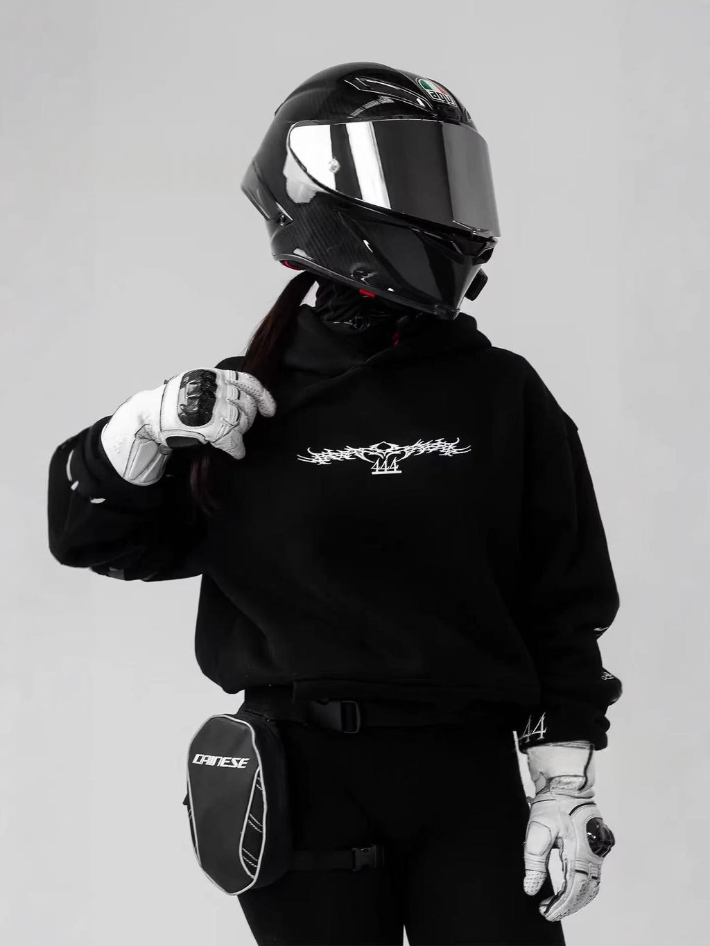 Noctilucent 3D Digital Print Street Motorcycle Top