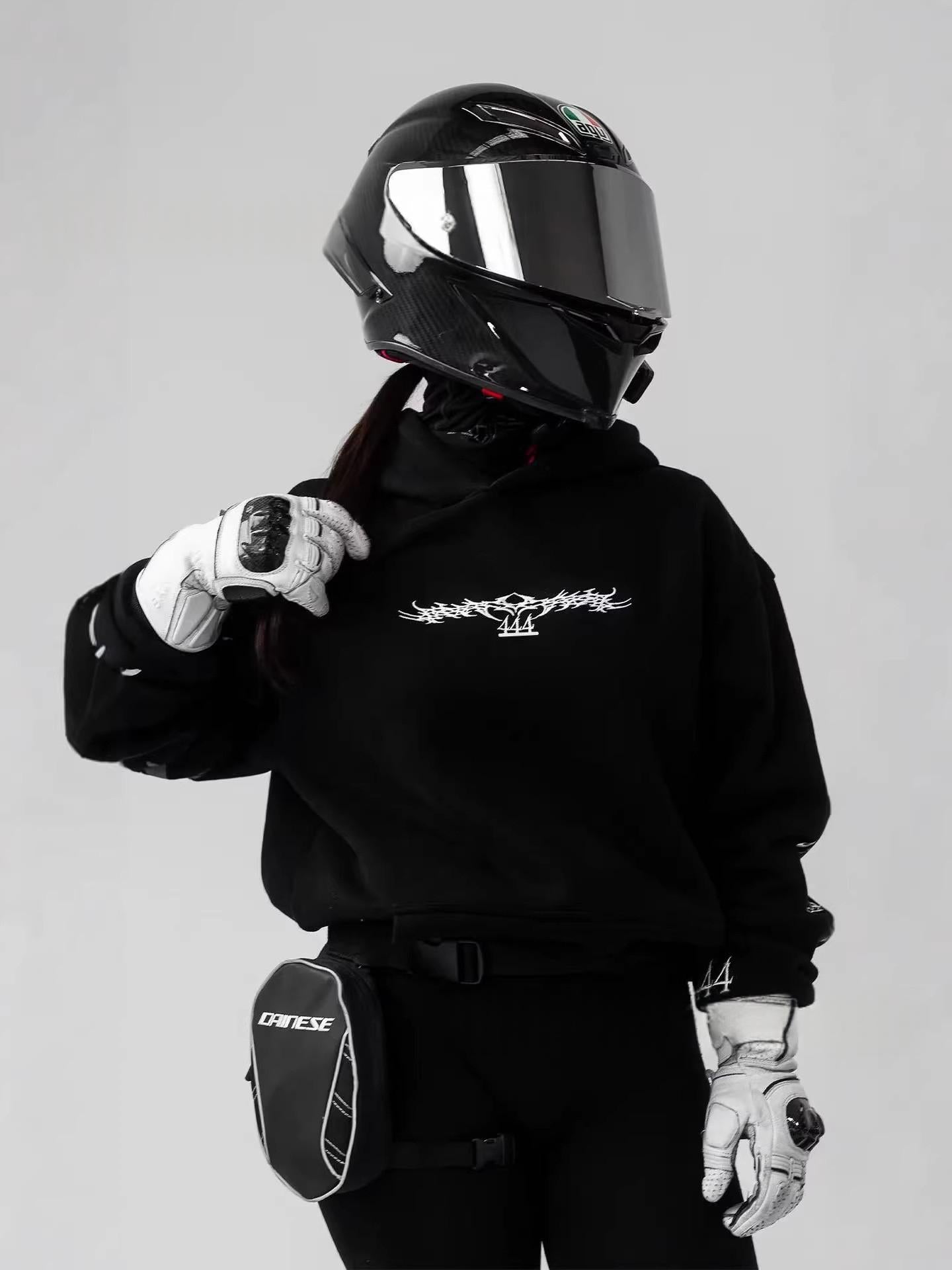 Noctilucent 3D Digital Print Street Motorcycle Top