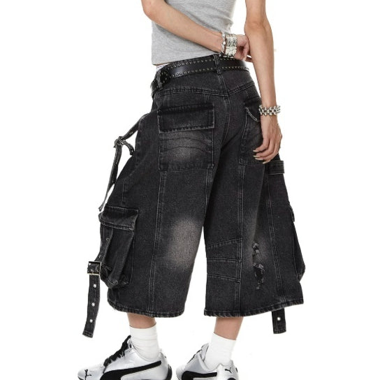 Pantalons de Denim Capri pour hommes et femmes