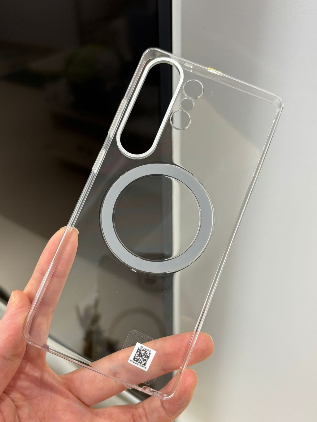 Applicable à S25ULTRA Shell de protection à trois bords transparents