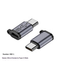 Adaptateur USB to Mini V3 to Adaptateur de câble de charge de type C Micro-port