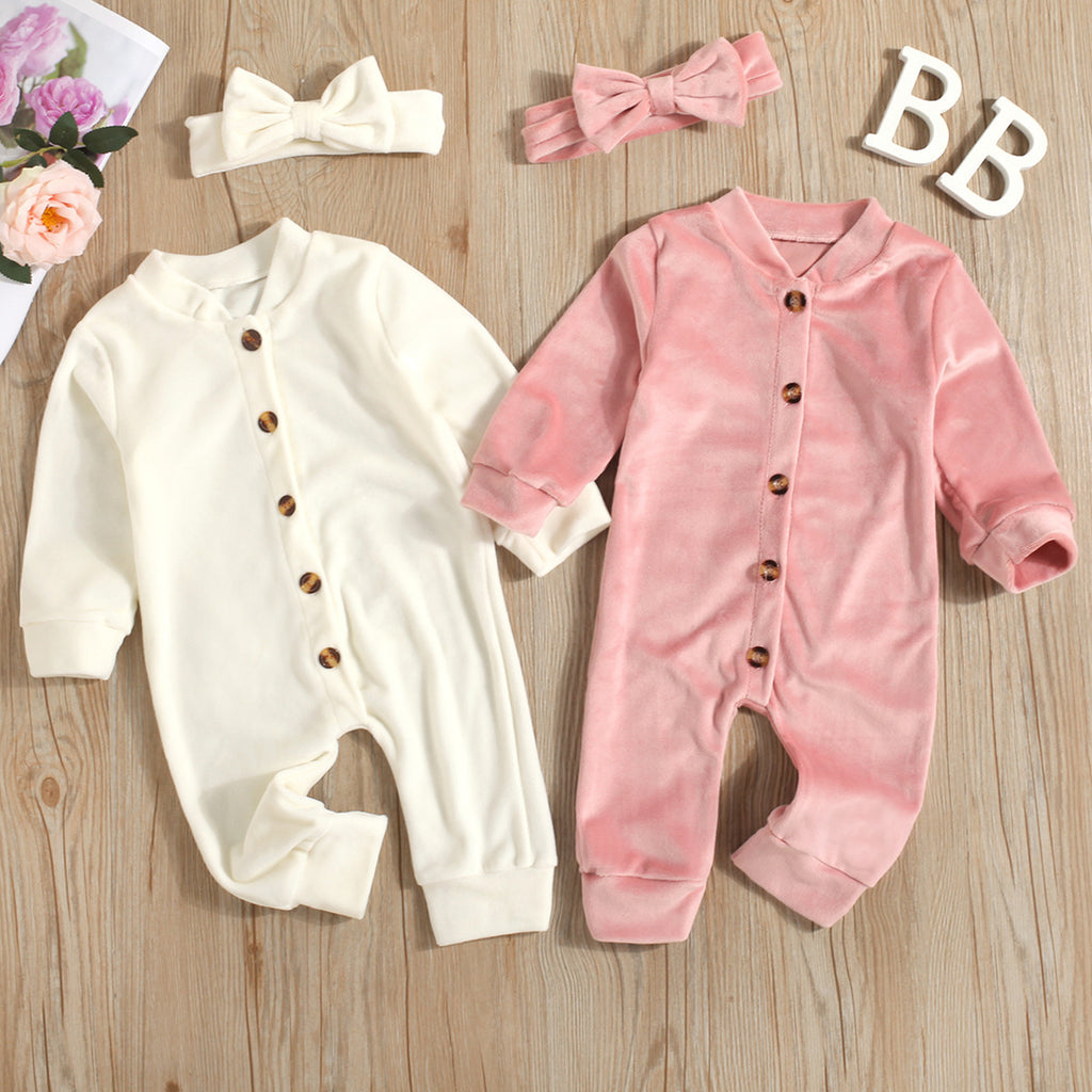 Bébé peluche bébé printemps et automne sans os Romper