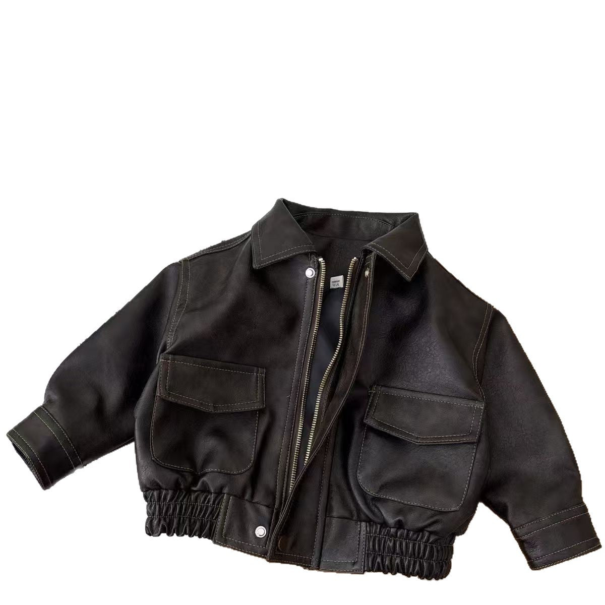 Haut de veste en cuir pour enfants