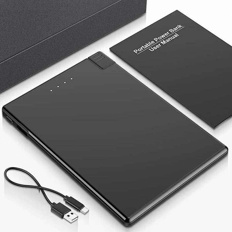 Portable compact ultra-mince avec alimentation mobile par câble