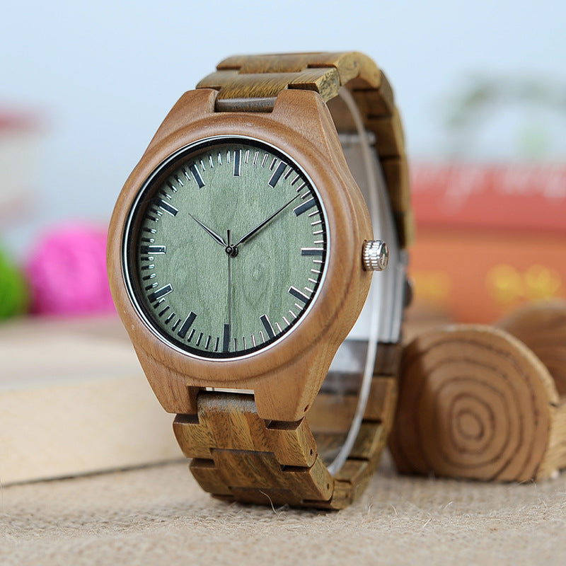 BOBO BIRD G19 Classic Montre Quartz en bois analogique