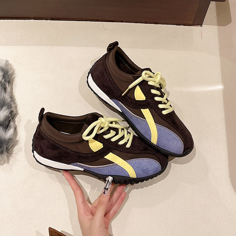 Femmes Classique Élégante Mode ronde orteil bloc bas talon Loafer en cuir Chaussures Élégante Versat