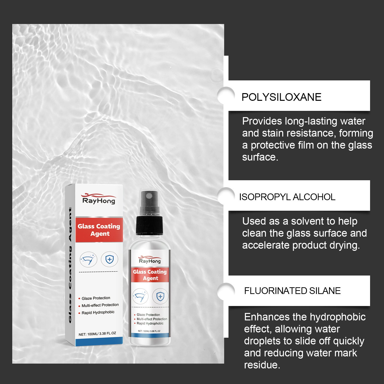Vaporisateur de revêtement en verre de voiture RAYHONG
