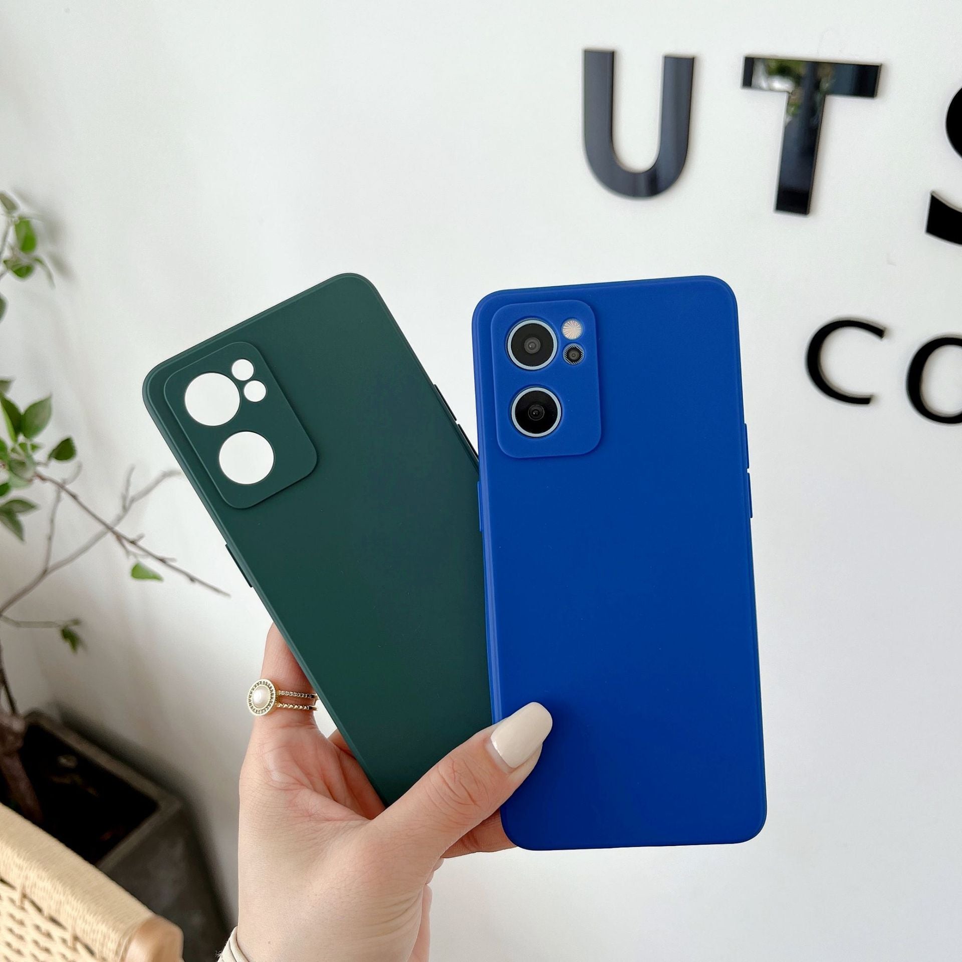 Fine trou Matte TPU Bord droit Couverture de protection