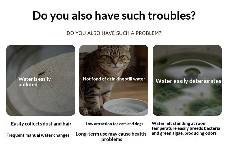 Smart Sensor sans fil Fontaine d'eau pour animaux