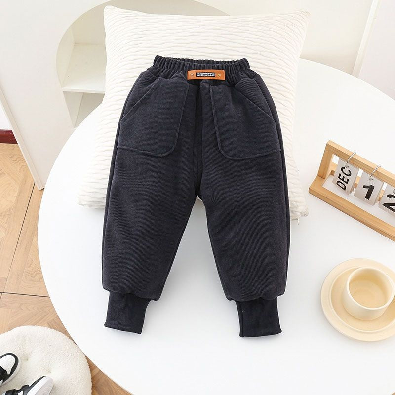 Pantalon en coton pour garçon Pantalon casual d'hiver Bébé