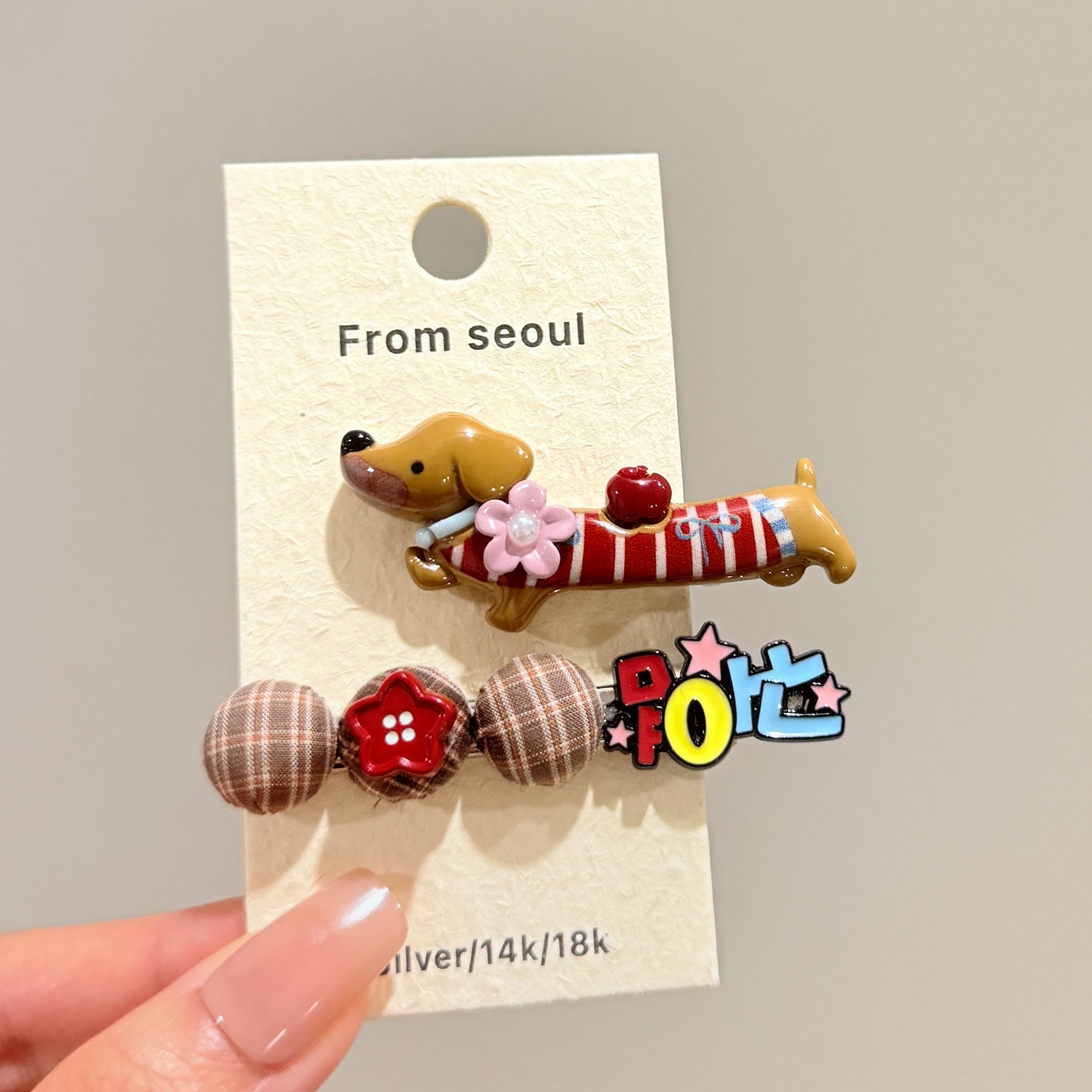 Cartoon Dachshund Clip pour les femmes