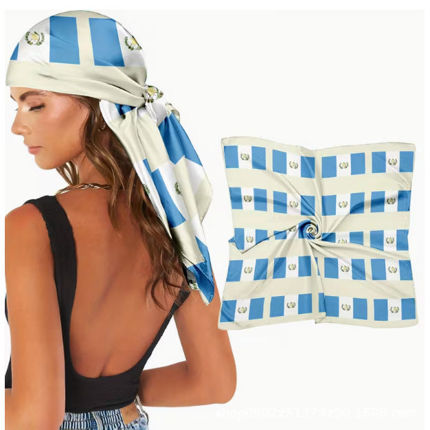Enveloppe de tête de bandeau d'écharpe carrée polyvalente