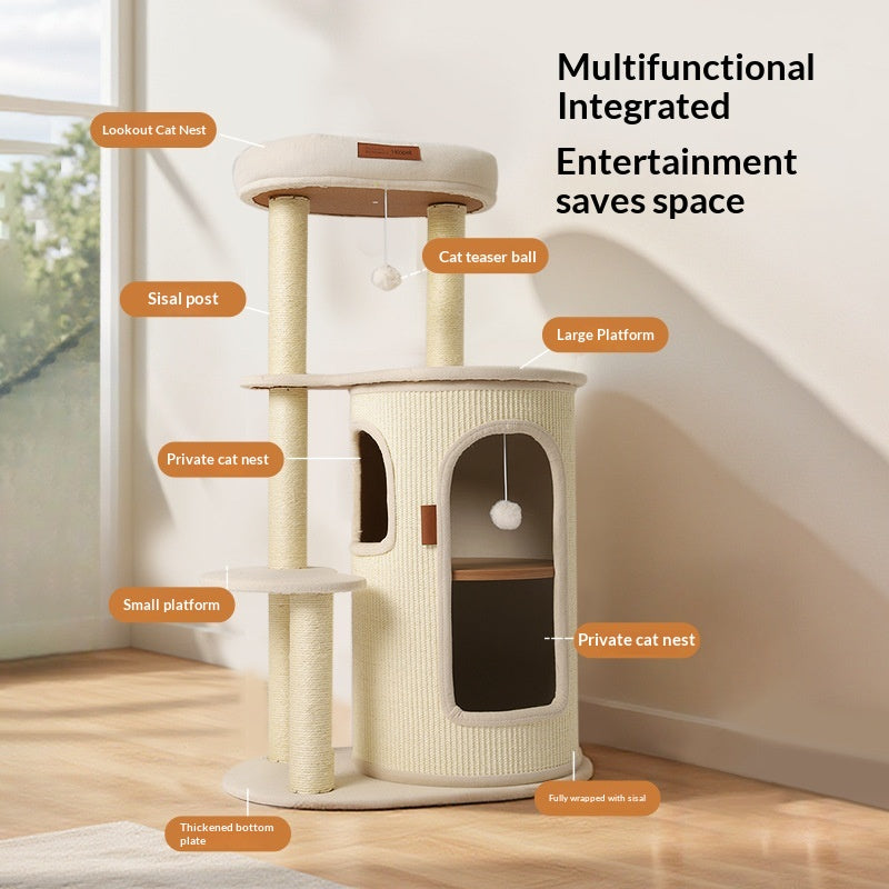 Lit de chat cadre d'escalade et scratching post Self Entertainment Arbre de chat