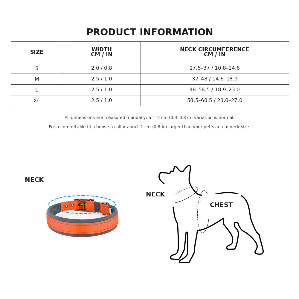 Collier réfléchissant pour chiens moyens