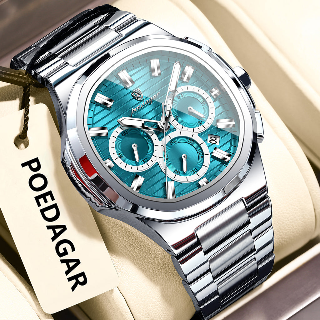 Hommes Imperméable Multifonctionnelle Montre lumineuse