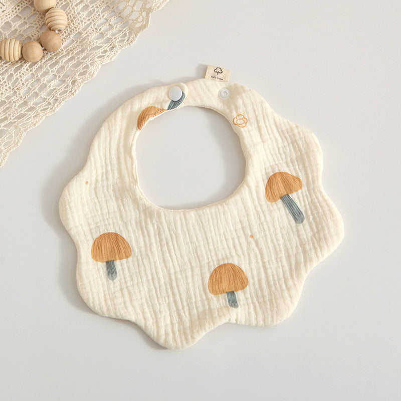 Bébé 6 couches coton Gauze Petal Bib