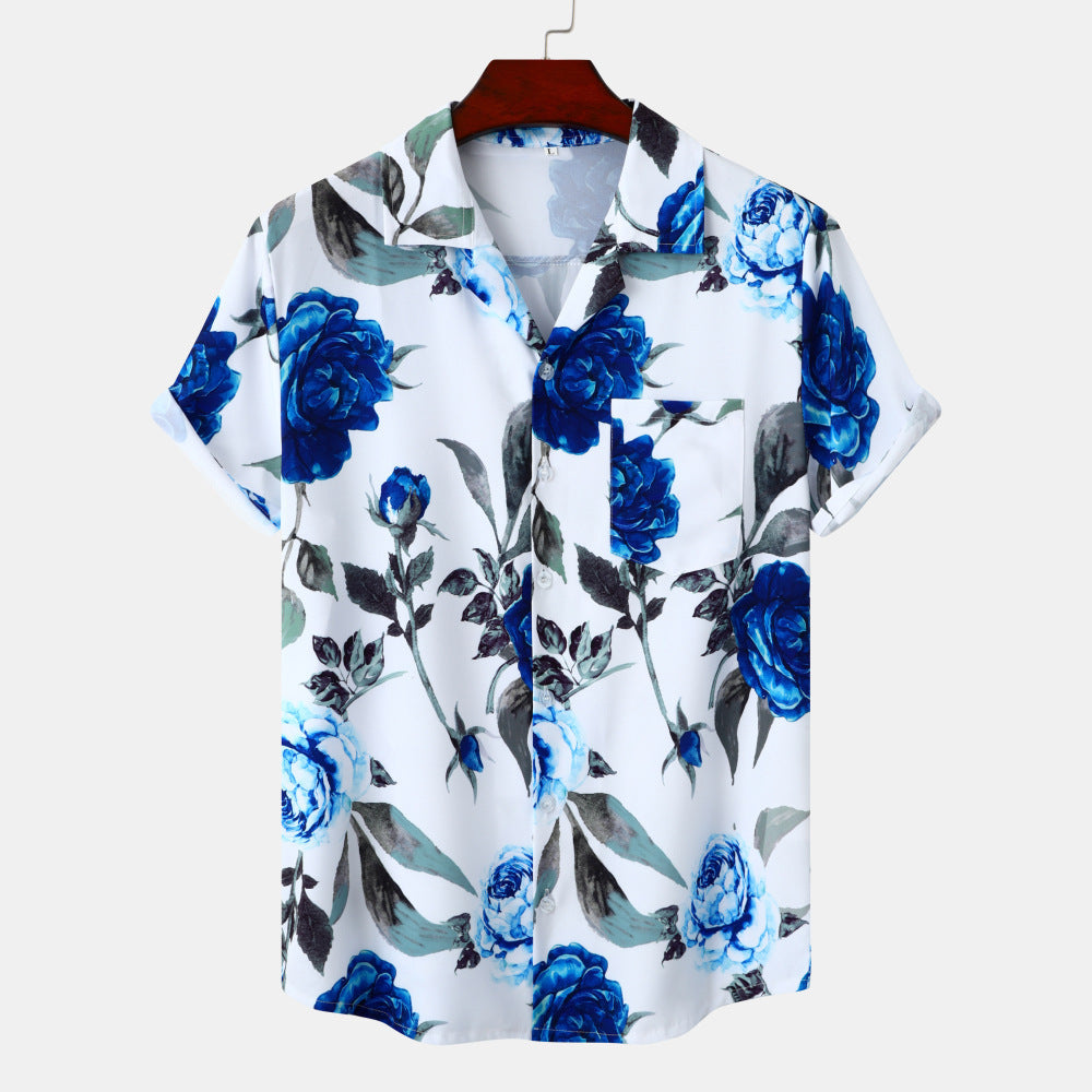 Jeunes vacances Casual Beach Style manches courtes hommes
