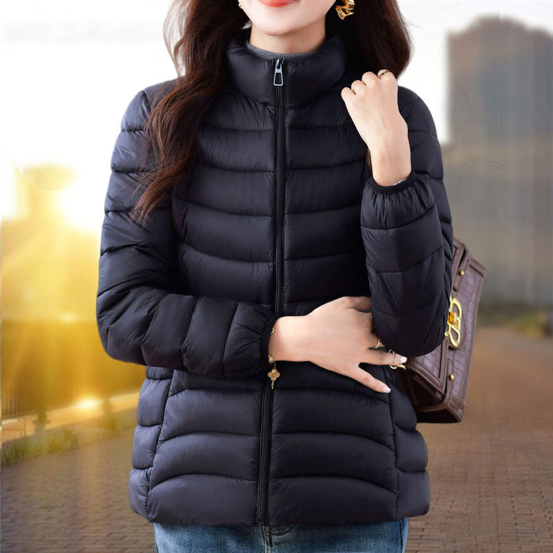 Femmes Coton rembourré manteau pour l'hiver Relaxed-fit Vêtements de dessus pour les personnes d'âge moyen