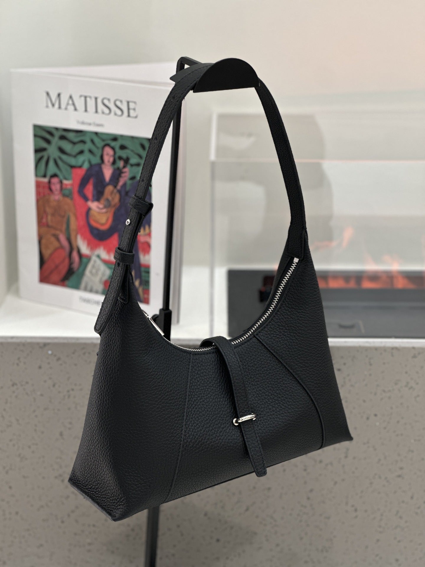 Sac en cuir de baidie pour femmes Sac de domptage en cuir de première layer Sac à épaule de style français Cres