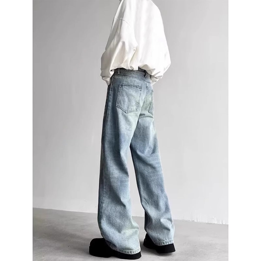 Pantalons à jambes larges à jambe droite, décontraction rétro