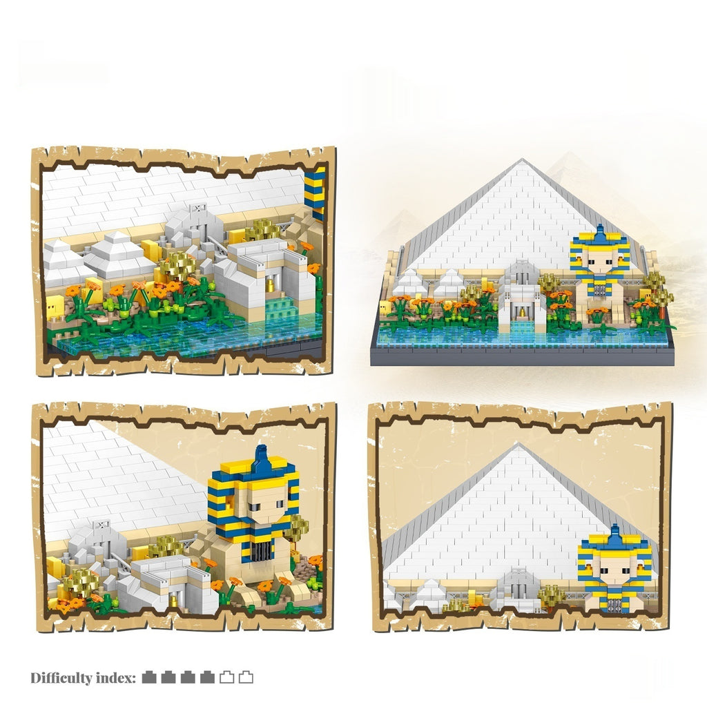 Pyramide Ancient Architecture Model Micro Diamond Particle Building Blocs Haute Difficulté