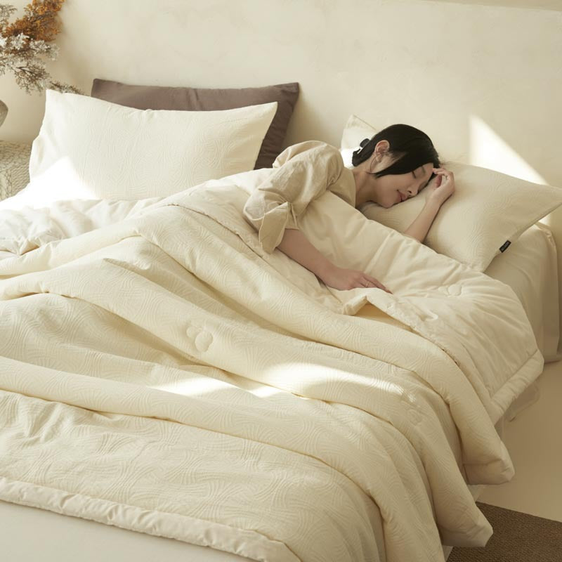 Jacquard de coton lavé Été Climatisation