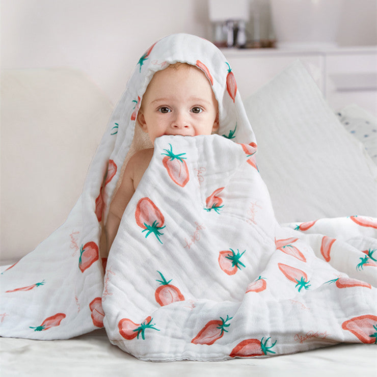 Baby Cotton Super doux absorbant Serviette de bain de gaze