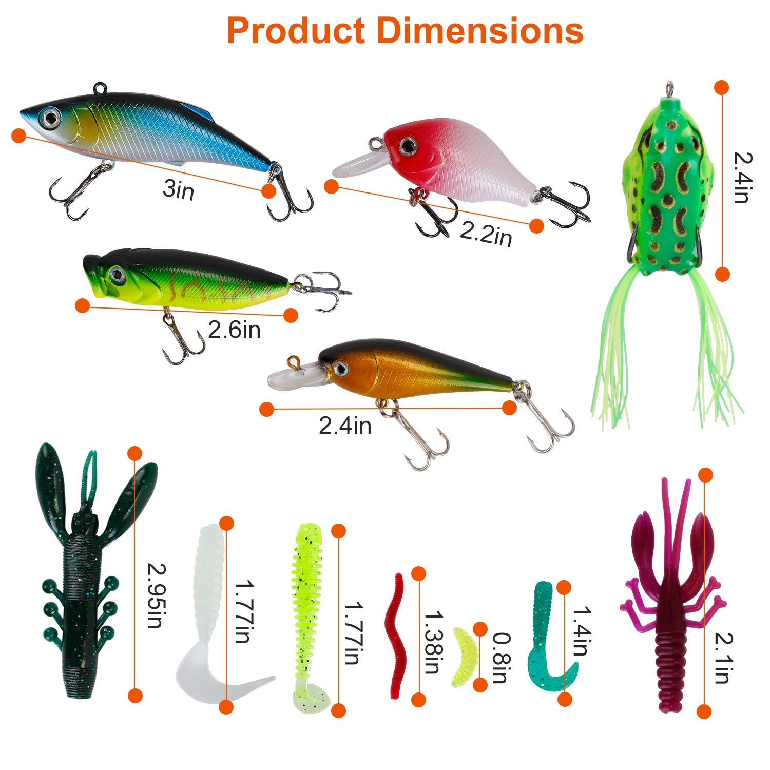 383Pcs Lures de pêche Tackle Box Bass Fishing Animated Lure Cranbbaits Spinnerbaits Soft Pl