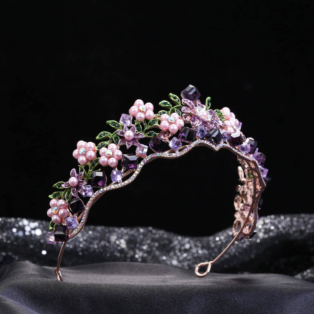 Alliage cristal Fleurs Mariage Cheveux de mariée Ornements