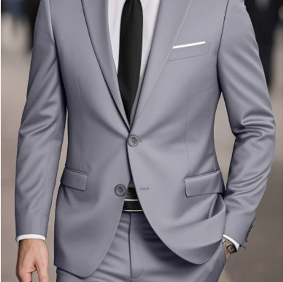 Veste de soirée Slim-fit de couleur unie