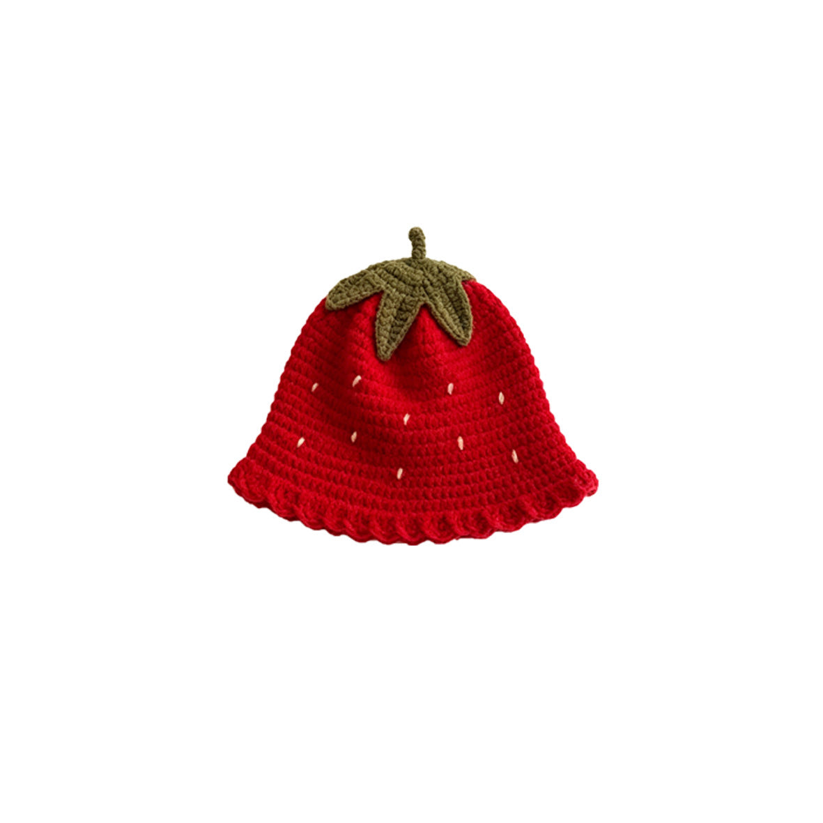 Chapeau de bébé en forme de fraise doux