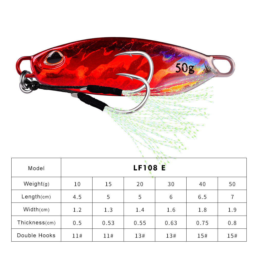 10-couleur à laminage lent plaque de pêche Lure Simulation Fausse Fait Équipement de pêche