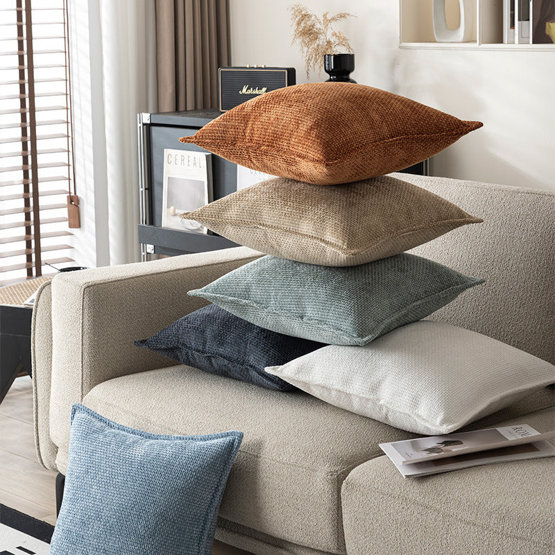 Coussin à rayures d'oreiller à jet de savon plaqué