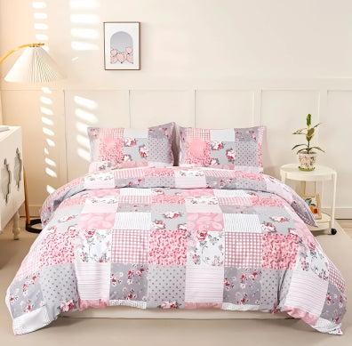 Set de patchwork floral 3 pièces