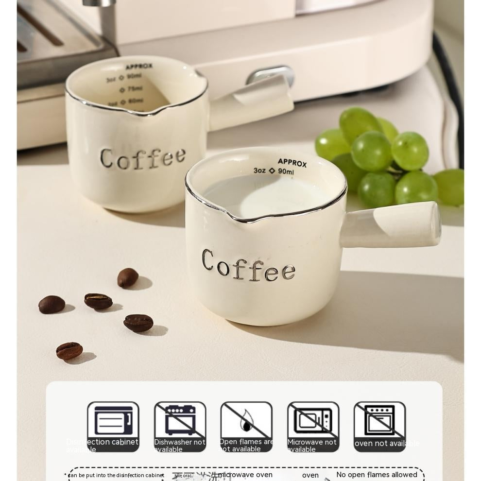 Espresso Cup avec plateau de mesure de café en céramique