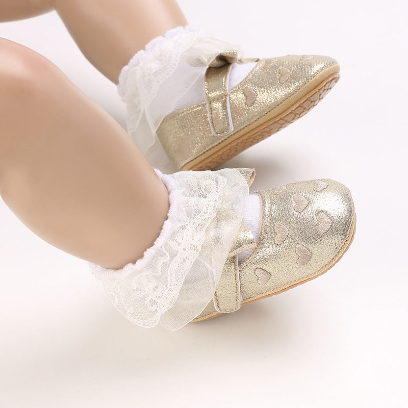 Fille Soft Rubber Semelle Princesse Bébé Bébé Bébé Chaussures