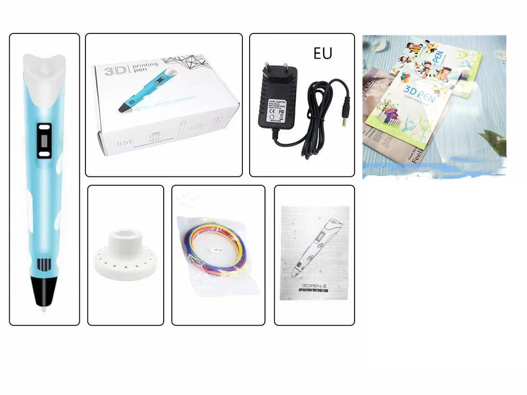 Ensemble de jouets de brosses tridimensionnelles 3D pour enfants